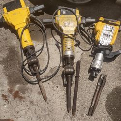 Concrete Demolition Hammer S And Concrete Saw Cutting 