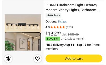 Bathroom light fixture