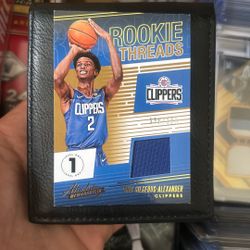 SGA 2018 Absolute Rookie Threads Jersey Card - READ - Visible Wear