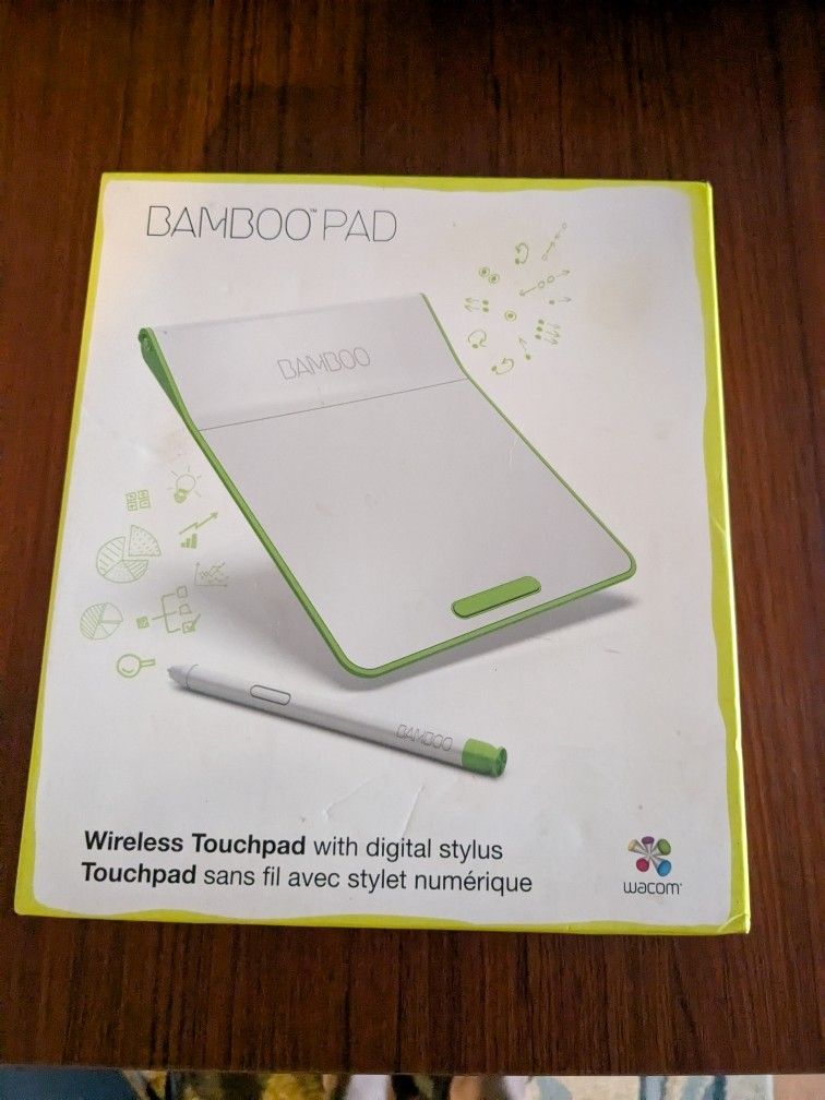 Wacom Wireless Bamboo Touch-Pad with Digital Stylus (CTH300K)