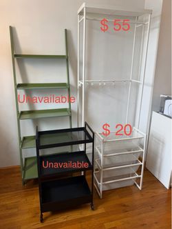 IKEA White Metal Storage Units
