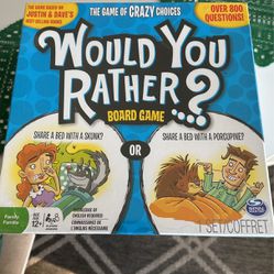 would you rather board game the game of crazy choices brand new sealed unopened great for gift