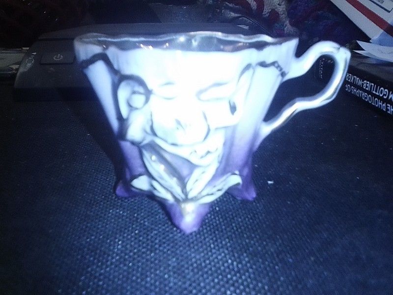 Miniature Japanese Porcelain Tea. Up With Saucer