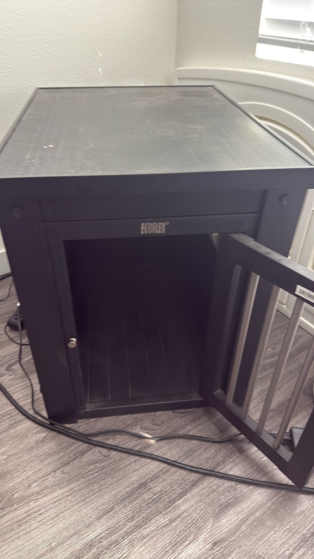 Furniture-Style Dog Crate – End Table Design