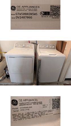 GE Washer & Gas Dryer