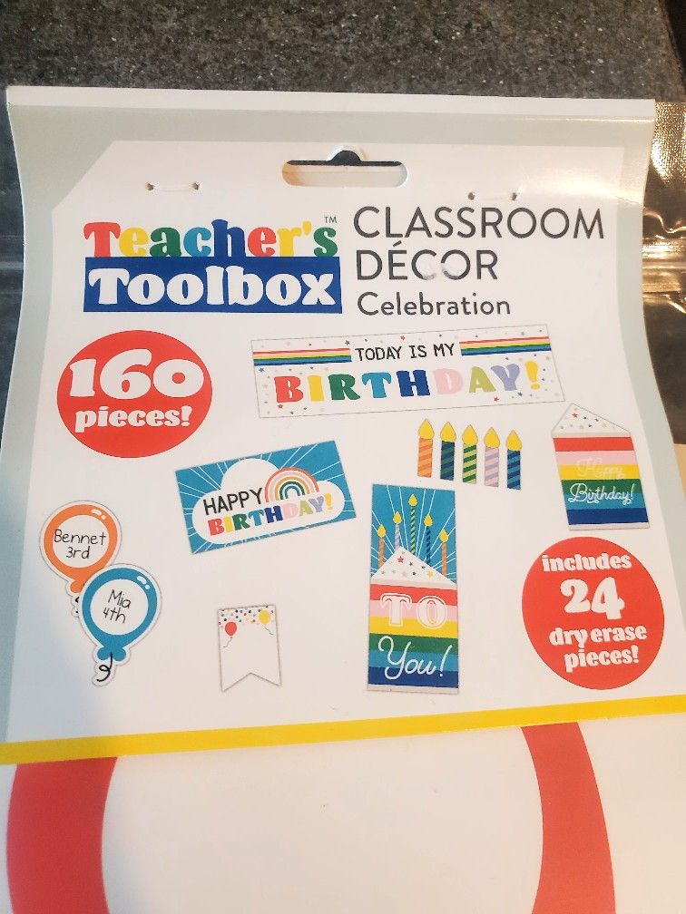 Teachers Toolbox  Class Room Decor Celebration Birthday 160 Pieces NEW
Saginaw 76179 