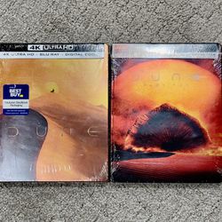 Dune Part One and Two 4K Steelbooks (NEW)