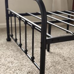 Twin Size Black Metal Bed Frame – Sturdy & Clean – 2 Available | Visalia