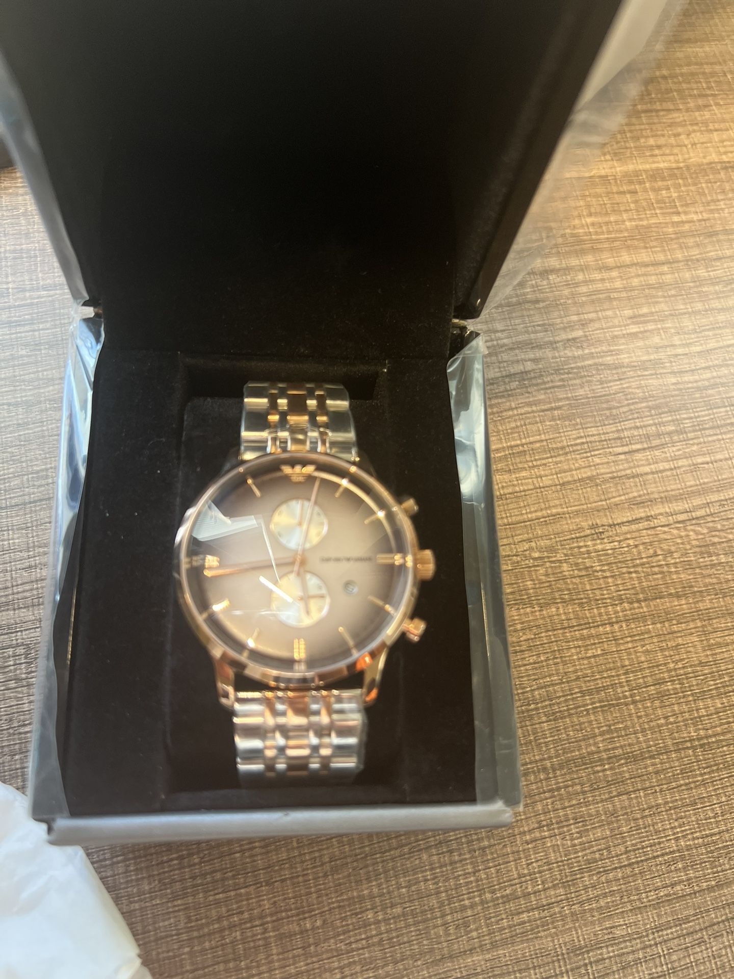 Emporio Armani Ar1721 Rose Gold tone Stainless Steel Mens Watch