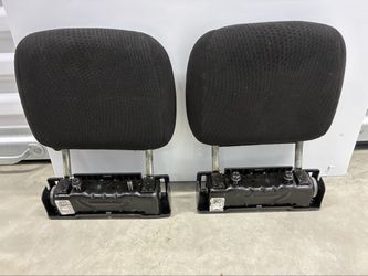 2011-2020 Dodge Grand Caravan 2nd Row Headrests Black Cloth Pair OEM