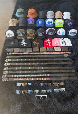 Chrome Hearts & Designer Hat Belt Wallet Sunglasses ETC