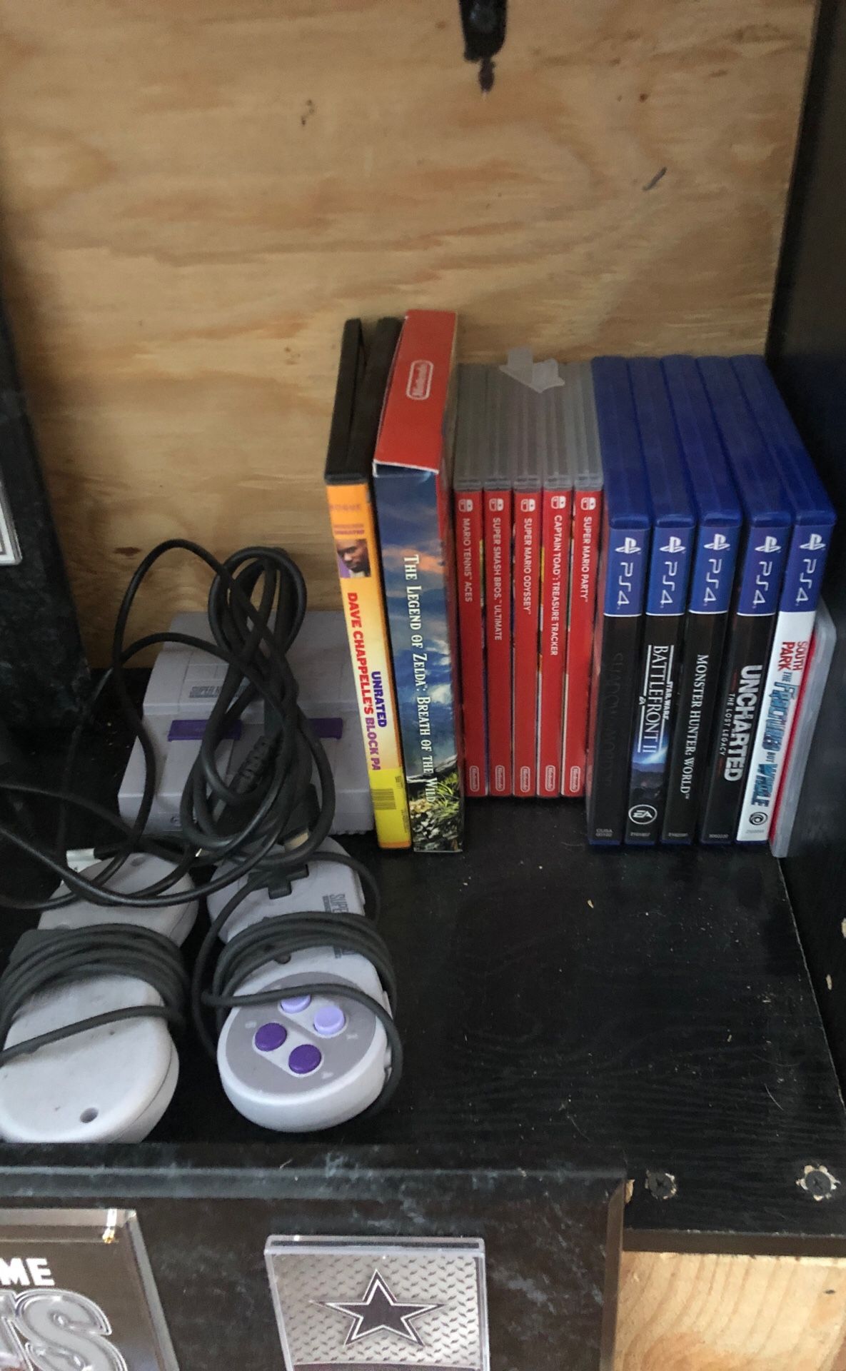Super nes mini,Nintendo switch games and PS4 games