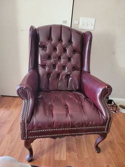 Leather armchair