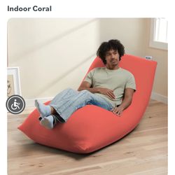 $330 Beanbag Recliner Yogibo Max Limited Edition Clementine Color 