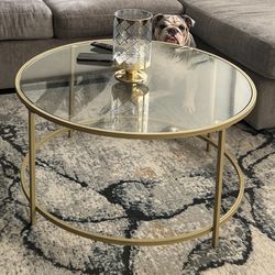 Round Gold Table