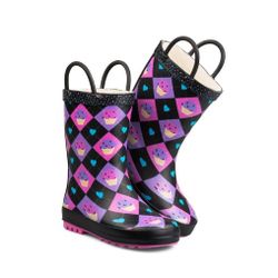 ZOOGS Unisex Kids Rain Kids Size 2Y Cupcake Rain Boots