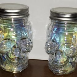 Skull Jars! Target Brand! Set Of 2!
