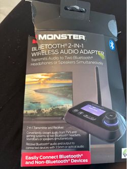 MONSTER Bluetooth 2-in-1 Wireless Audio Adapter