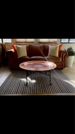 Large 40” Brass Coffee Table/Wall-hanging
