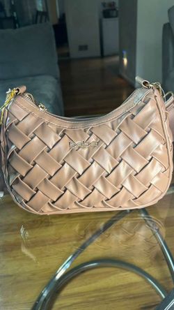 Bebe Woven Shoulder Bag