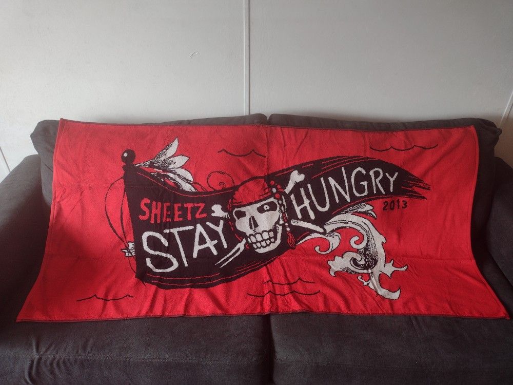 Sheetz stay hungry beach towel 69" x 34"