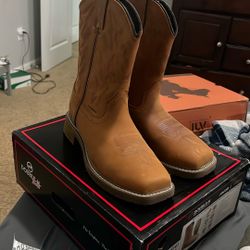 Men 10” Non Metallic Waterproof Wide Square Composite Toe Roper Boots