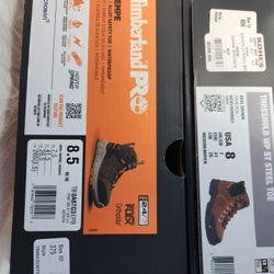 NEW IN THE BOX WORK BOOTS SIZE 8 AND 8.5 MENS