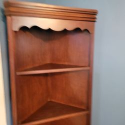 Two Decorative Corner Shelves