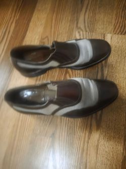Used 1940s SLUP ON SPECTATOR MESH 2 TONE SHOES