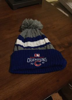 Cubs World Series beanie