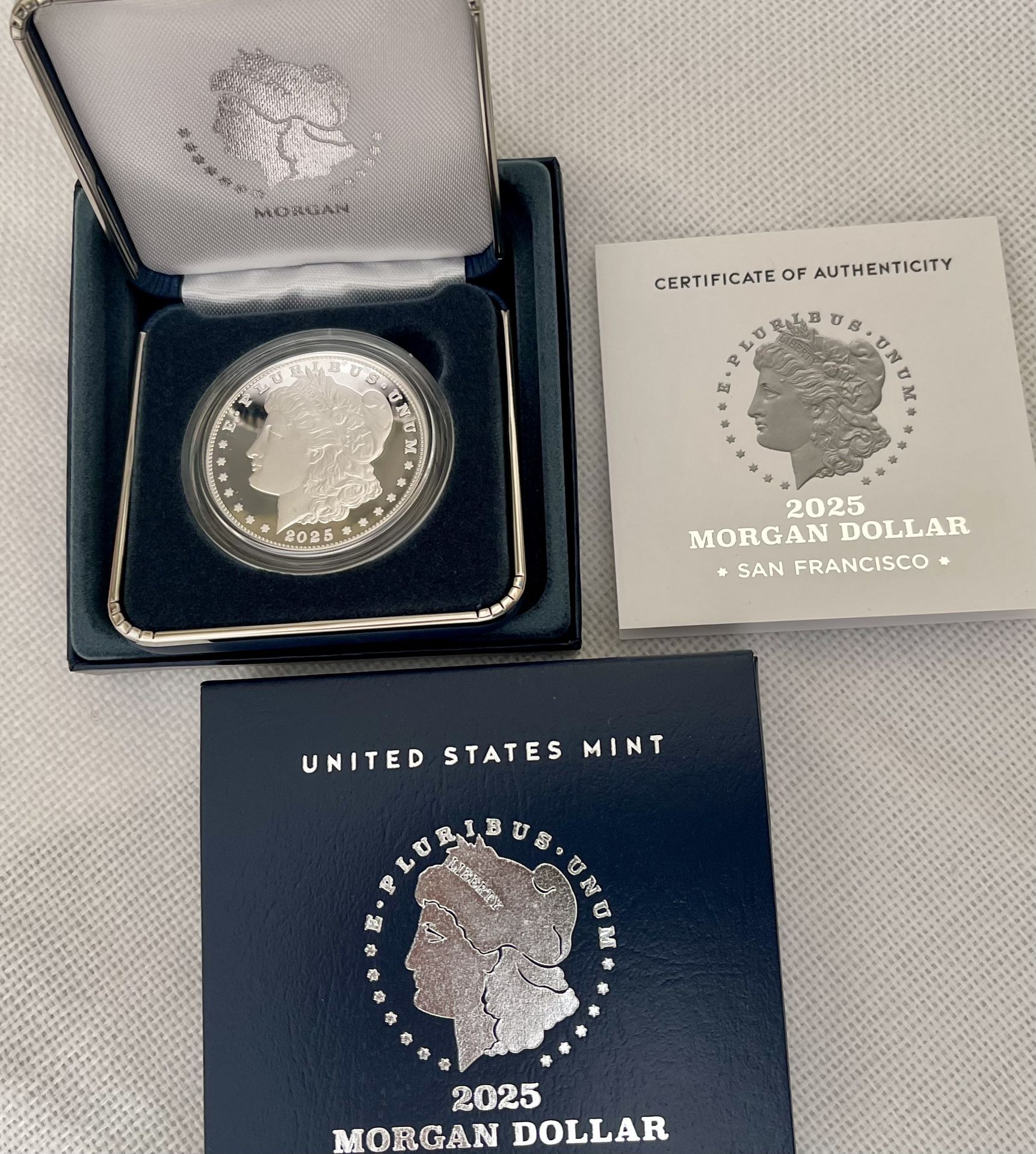 2025 - U.S. Mint .99% Silver Morgan Silver Dollar Proof   Original Government Packaging 