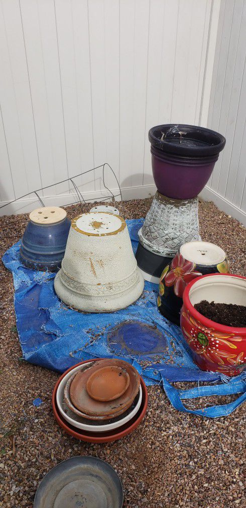 Plant Pots, Stands, Make Offers