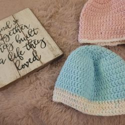 Handmade Knitted Infant Hats