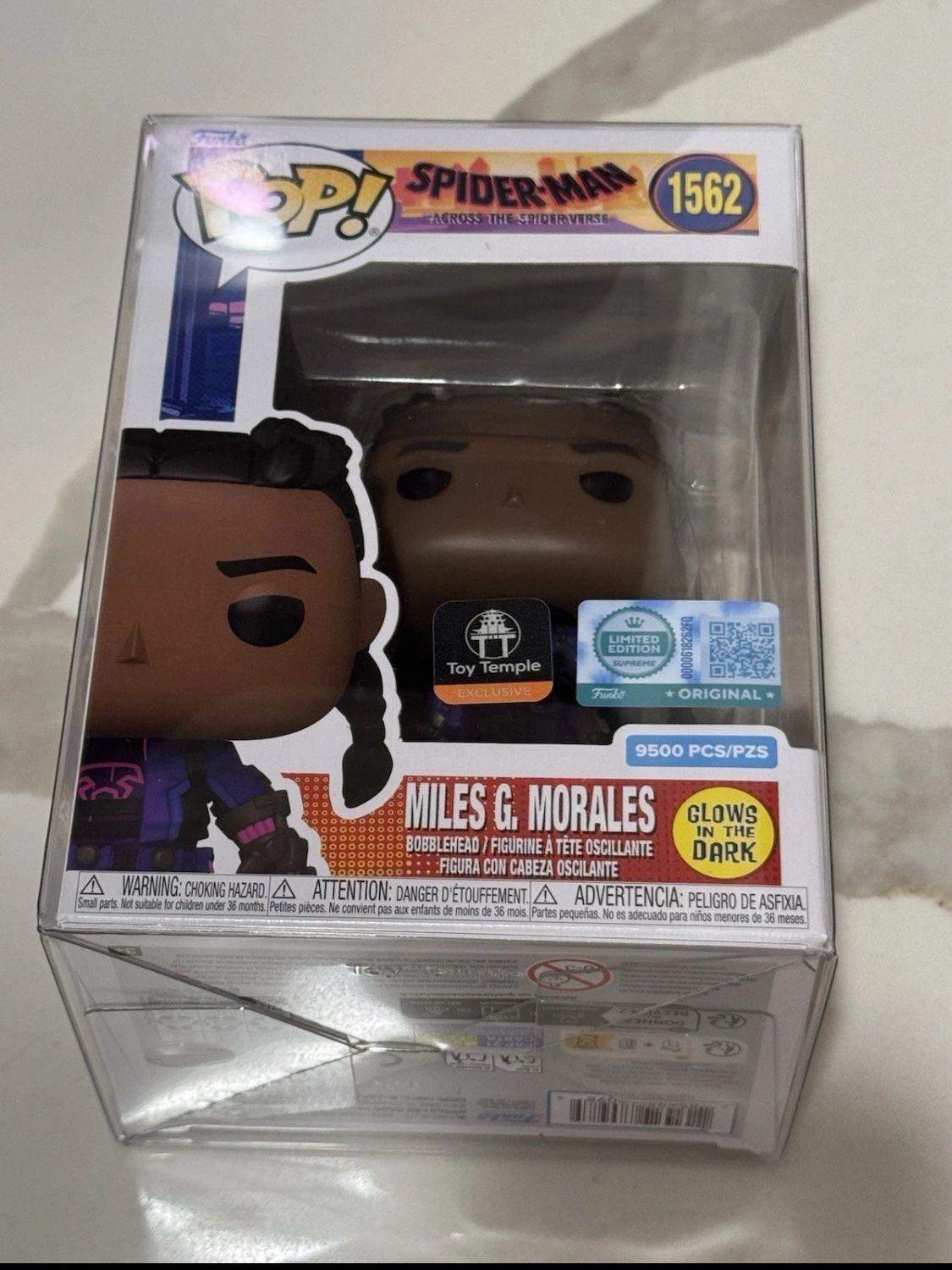 Funko Pop 1562 Toy Temple Spider-Man Miles G. Morales LE 9500