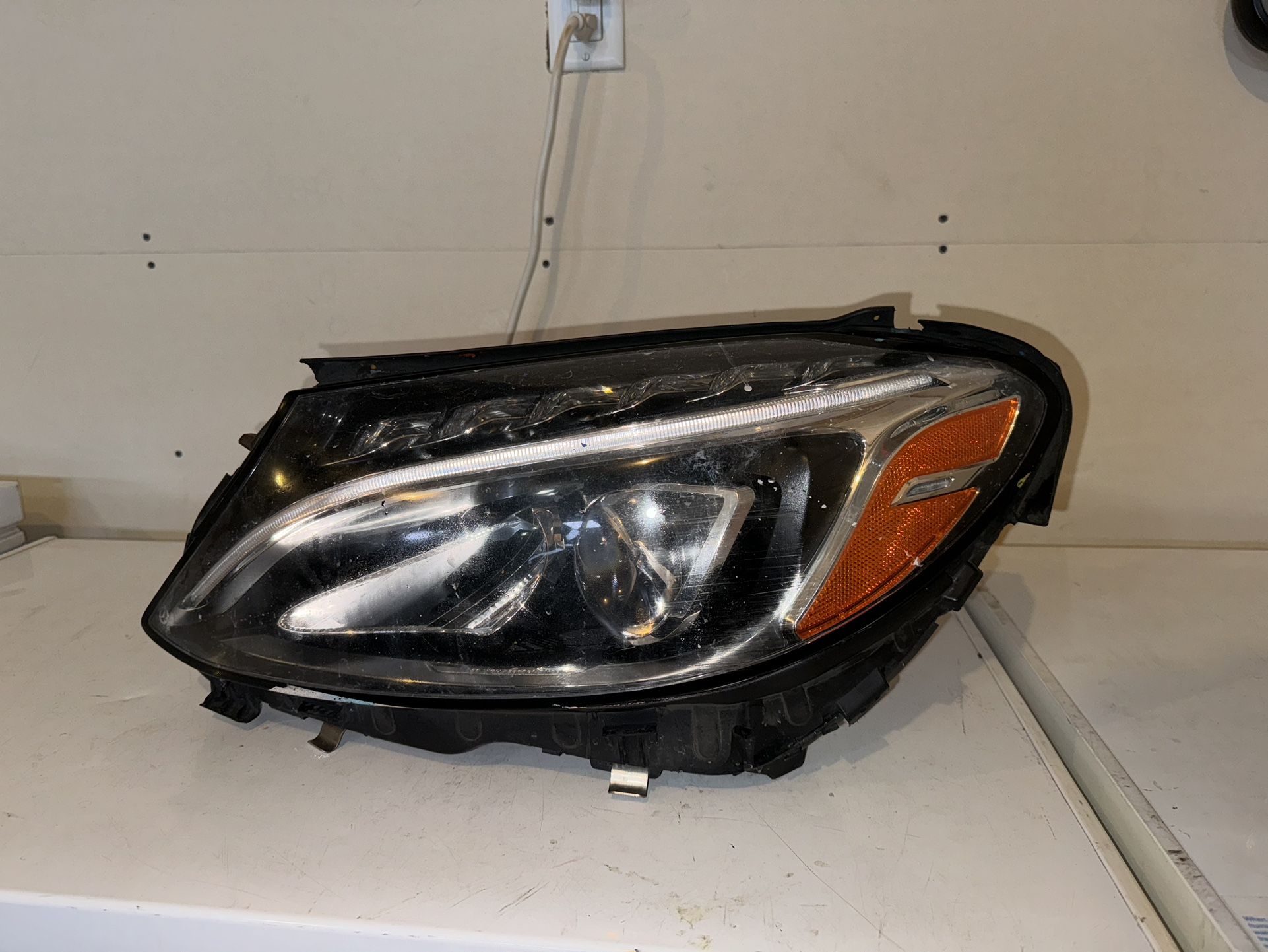 Mercedes Benz C Class W205 LED Headlight C(contact info removed)-2018 Left Driver Side