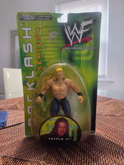 Vintage 2001 WWF Jakks Pacific Backlash Series 4 Triple H Action Figure