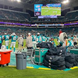 Two Dolphins Sideline Passes VS New Orleans Saints