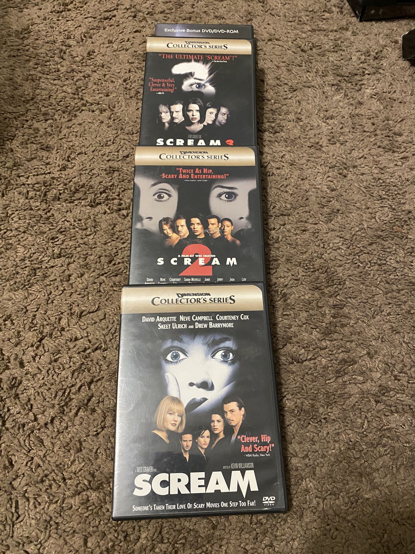 Scream 1-3 DVD’s
