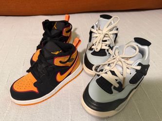 Two pairs of kids’ Jordan sneakers size 9c– $60 for both