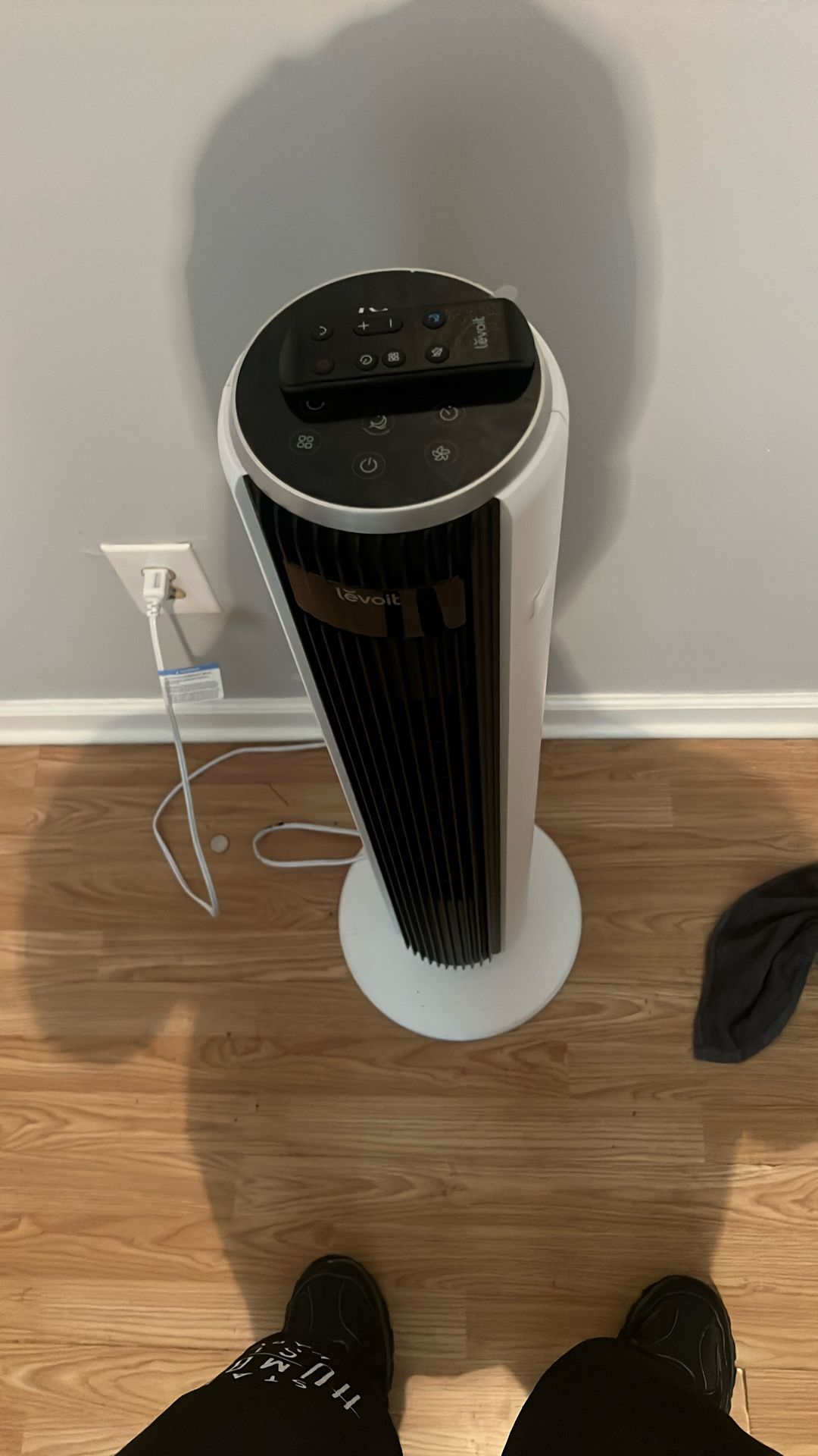Touch Screen Tower Fan Blows Cold Air