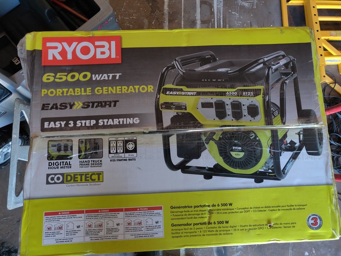 New Ryobi generator