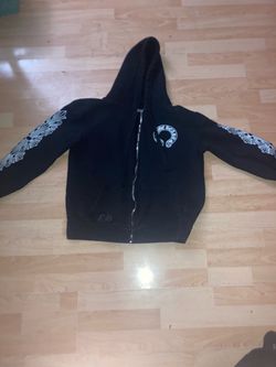 Black chrome hearts zip up