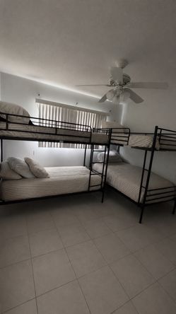 2 Bunk Beds with thick mattresses