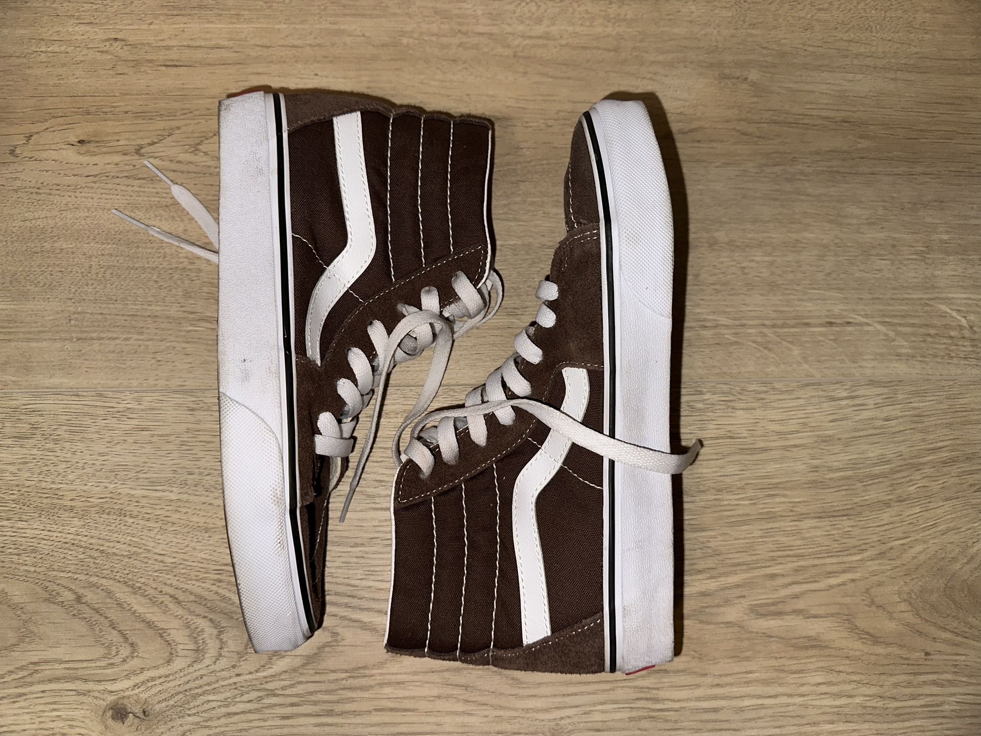 Vans High Top Shoes-Brown M 6/7.5 W