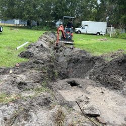 septic drainage and piping system