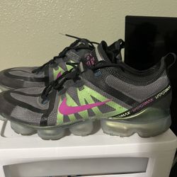 Nike Air  Vapor Max 2019 Black Active fushia Lime 
