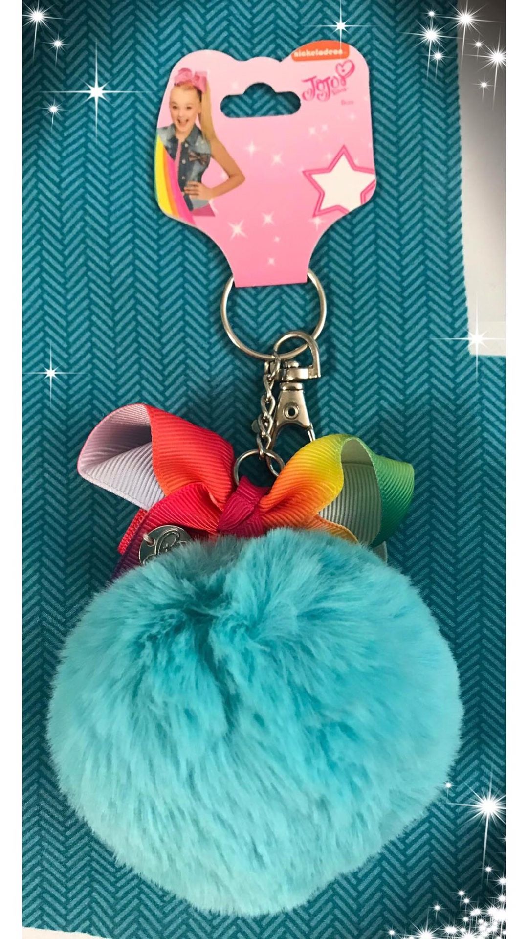 Jojo Siwa PuffBall Keychain