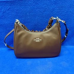 NWT Coach Teri Hobo 2-Way Shoulder Bag - Soft Dark Brown 11052894