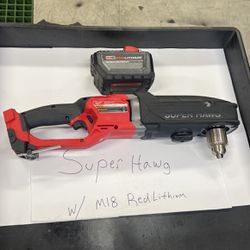 Milwaukee Right Angle Drill  And Battery