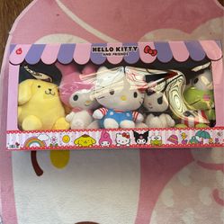 Hello Kitty and Friends plushies pack, My Melody, pompompurin , Kuromi, Kerropi